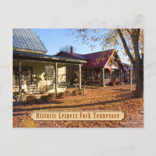 Historic Leipers Fork Tennessee Postcard