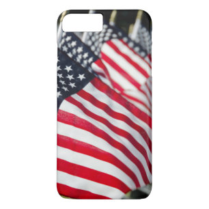 Historic military cemetery with US flags iPhone 8 Plus/7 Plus Case