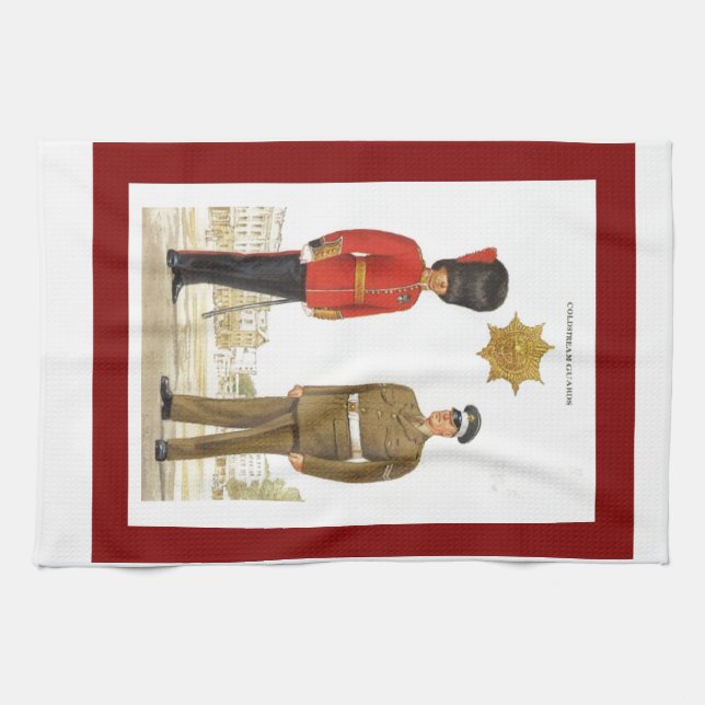 Historic military Uniforms, Coldstream Guards Kitchen Towel (Horizontal)