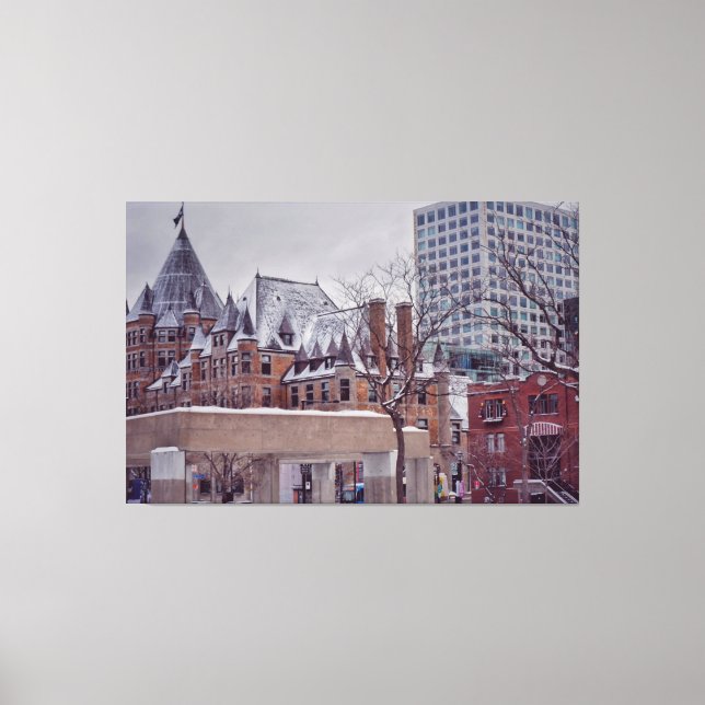 Historic Montreal Fine Art Canvas Print (Front)