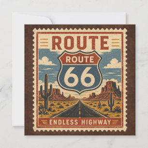 Historic Mother Road Desert Landscape