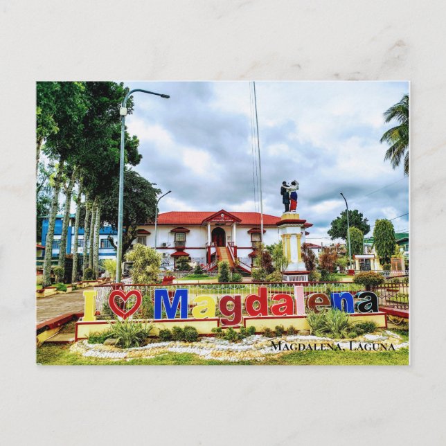 Historic Municipal Hall of Magdalena in Laguna Postcard (Front)