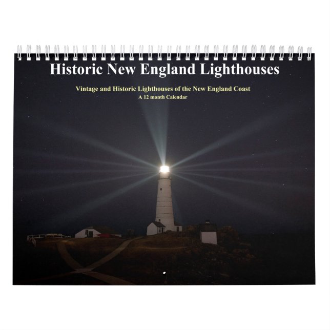 Historic New England Lighthouses Calendar (Cover)