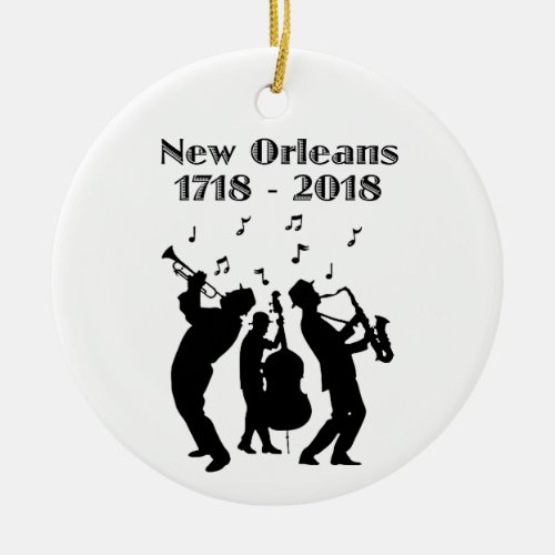 Historic New Orleans Tricentennial Ceramic Ornament