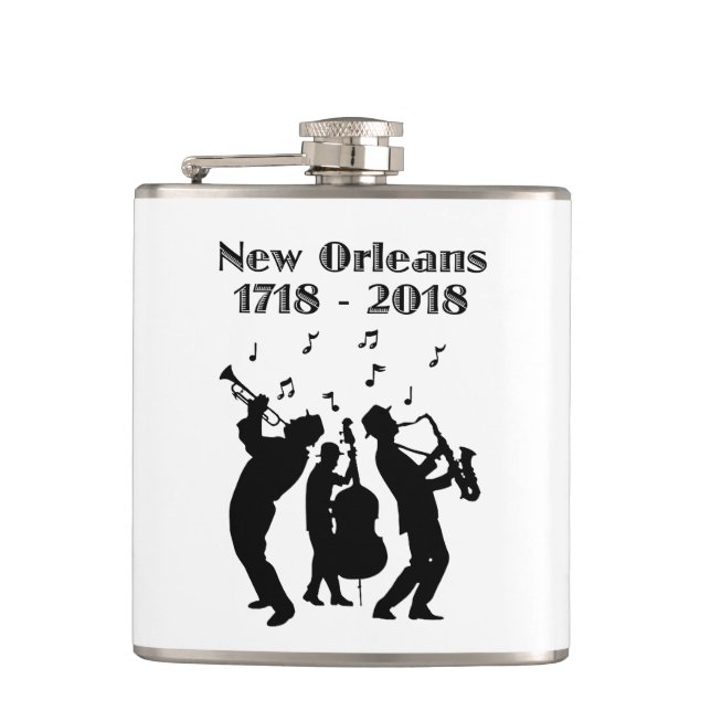 Historic New Orleans Tricentennial Flask (Front)