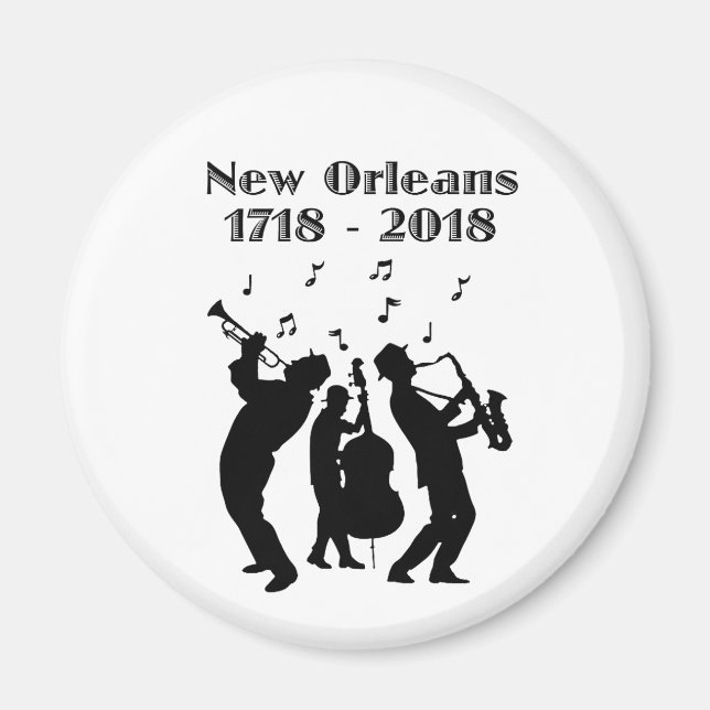 Historic New Orleans Tricentennial Magnet (Front)