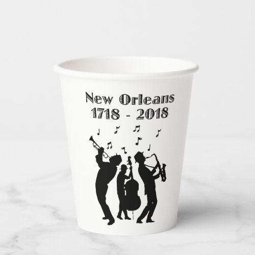 Historic New Orleans Tricentennial Paper Cups