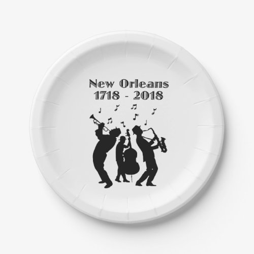 Historic New Orleans Tricentennial Paper Plates