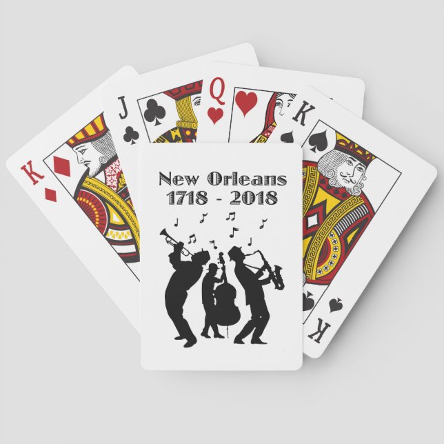 Historic New Orleans Tricentennial Poker Cards (Back)