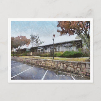 Historic Norcross Station Cafe Postcard