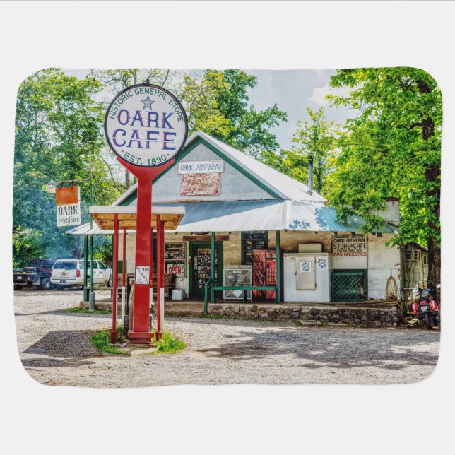 Historic Oark General Store Baby Blanket (Horizontal)