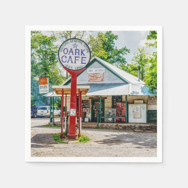 Historic Oark General Store Paper Party Napkins (Front)