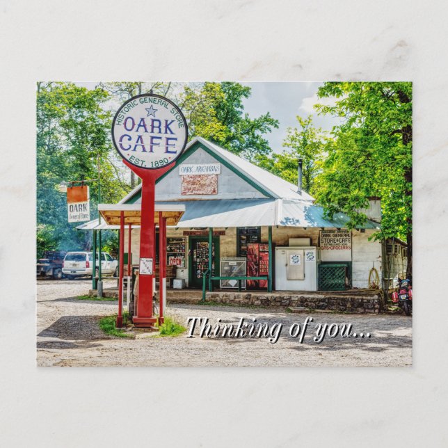 Historic Oark General Store Thinking Of U Postcard (Front)
