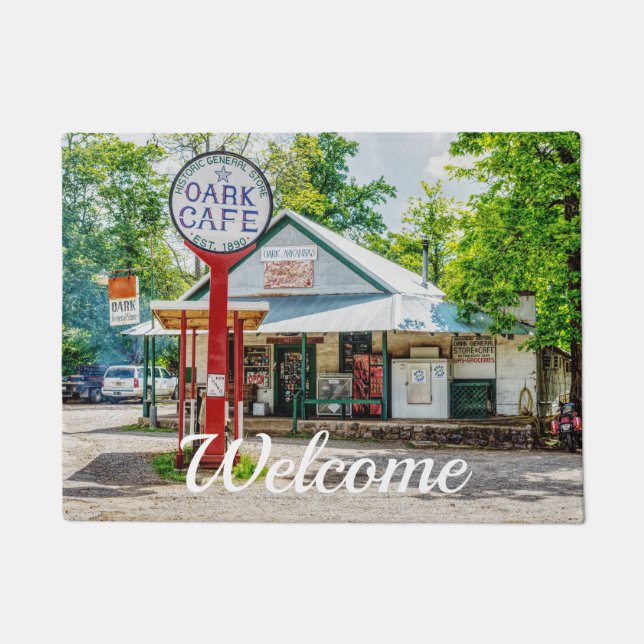 Historic Oark General Store Welcome Doormat (Front)