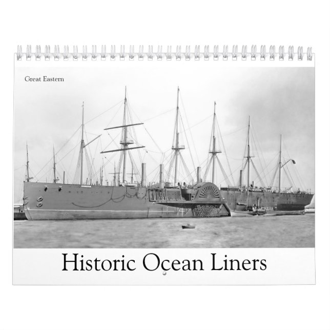 Historic Ocean Liners Calendar (Cover)