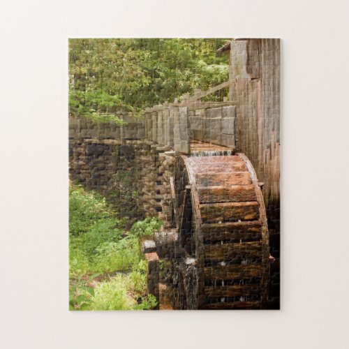 Historic Old Mill and Waterwheel Puzzle