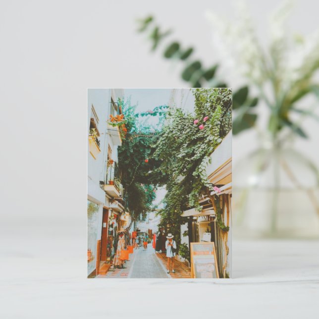 Historic old town Marbella  Holiday Postcard (Standing Front)