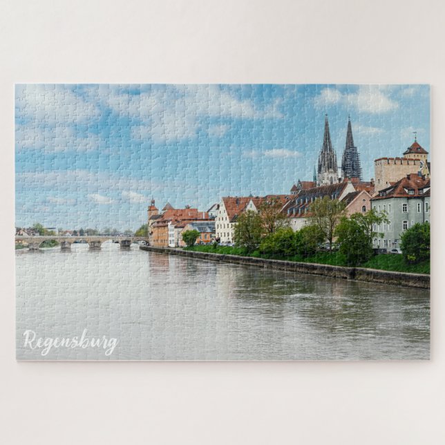 Historic old town of Regensburg, Germany Jigsaw Puzzle (Horizontal)