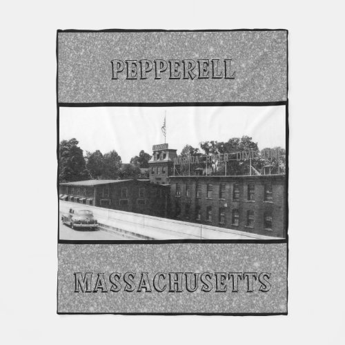 Historic Paper Mill in Pepperell Massachusetts Fleece Blanket