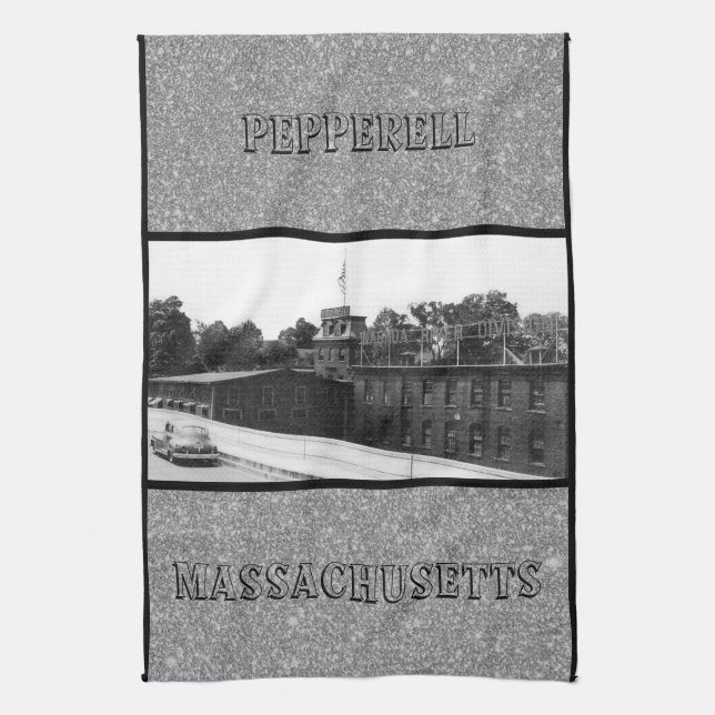 Historic Paper Mill in Pepperell Massachusetts Kitchen Towel (Vertical)