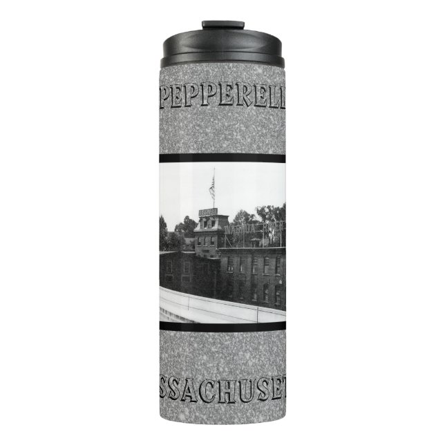 Historic Paper Mill in Pepperell Massachusetts Thermal Tumbler (Front)