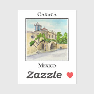 Historic Parroquia de los Siete Principes Oaxaca Sticker
