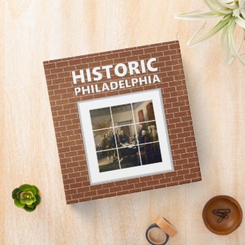 Historic Philadelphia Vacation Photo Album 3 Ring Binder by machomedesigns at Zazzle