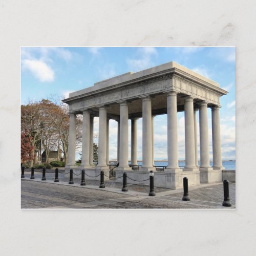 Historic Plymouth Rock canopy _ postcard