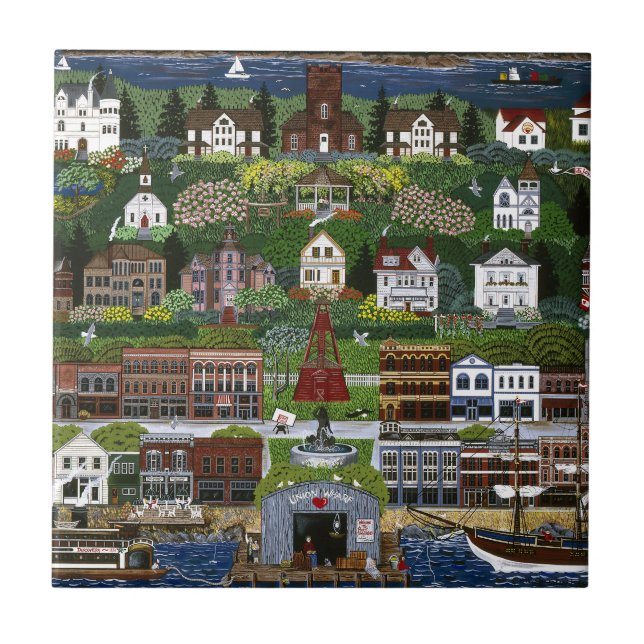 Historic Port Townsend, Washington Ceramic Tile (Front)