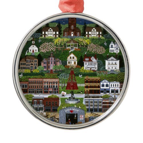 Historic Port Townsend, Washington Metal Ornament