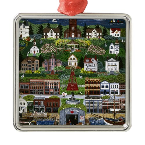 Historic Port Townsend, Washington Metal Ornament
