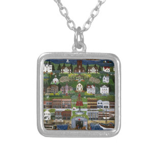 Historic Port Townsend, Washington Silver Plated Necklace