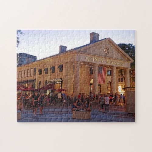 Historic Quincy Market Downtown Boston Jigsaw Puzzle