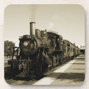 Historic Railroad Beverage Coaster