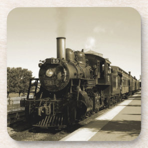 Historic Railroad Beverage Coaster