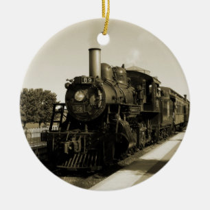 Historic Railroad Ceramic Ornament