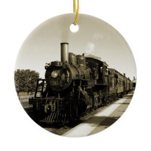 Historic Railroad Ceramic Ornament
