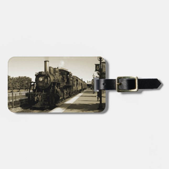 Historic Railroad Luggage Tag (Front Horizontal)