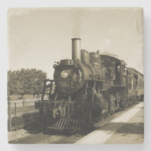 Historic Railroad Stone Coaster