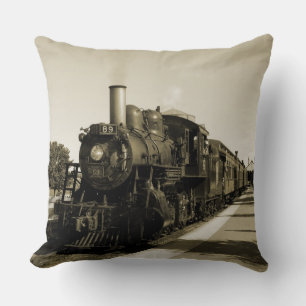 Historic Railroad Throw Pillow