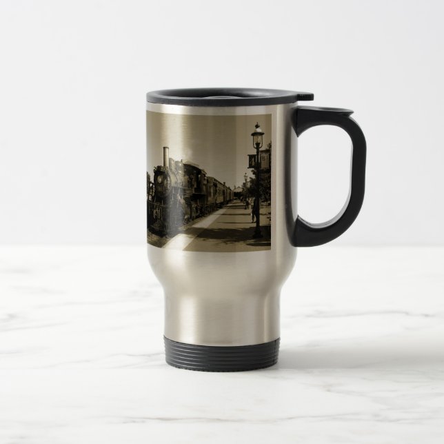 Historic Railroad Travel Mug (Right)