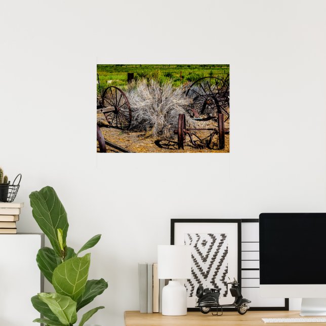 Historic Ranch Wheels Poster (Home Office)
