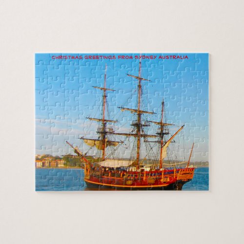Historic Replica Sailing Ship Sydney Jigsaw Puzzle