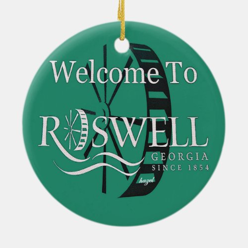 Historic Roswell Georgia Christmas Ornament