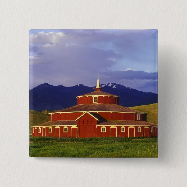 Historic Round Barn at Twin Bridges Montana Button (Front)