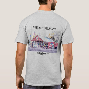 Historic Route 66 Arizona General Store Watercolor T-Shirt