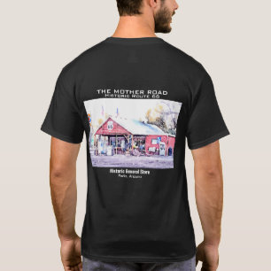 Historic Route 66 Arizona General Store Watercolor T-Shirt