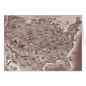 Historic Route 66 Cartoon Map (Front Horizontal)