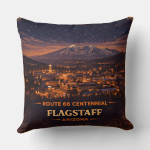 Historic Route 66 Centennial 1926-2026 Double Side Throw Pillow