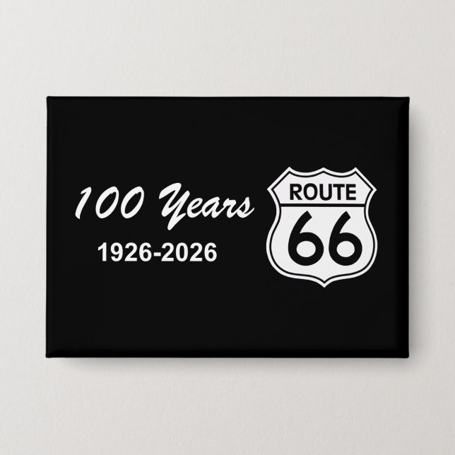 Historic Route 66 Centennial Button (Front)